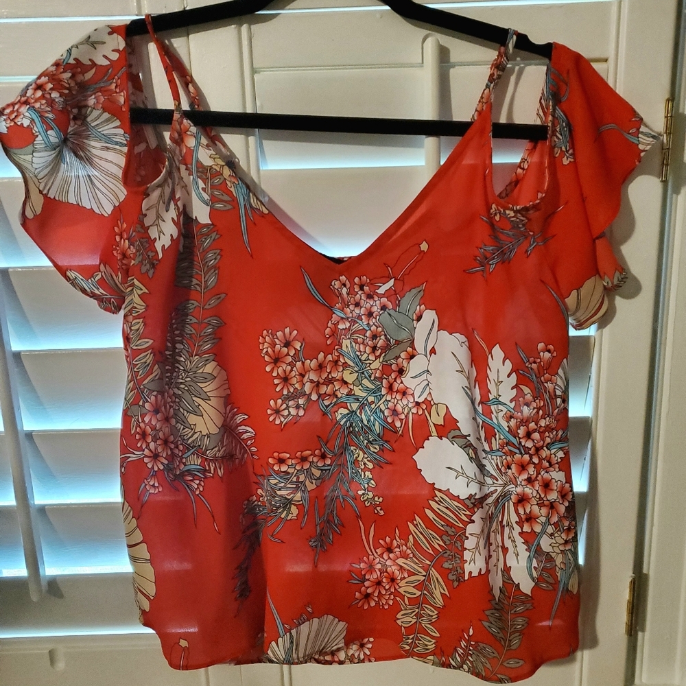 Small Forever 21 Over the Shoulder Blouse